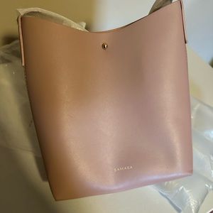 NWT pink crossbody bucket bag
